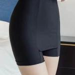 Double-Layer Front Crotch Ice Silk Safety Shorts,Women Seamless Safety Pants for Matching Skirts Dresses