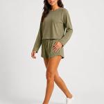 Premium Mario Rib Lounge Set for Women | Soft Ribbed Full Sleeve Top with Shorts | Stylish Nightwear & Relaxed Homewear Co-Ord