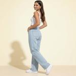 Women's High Waist Straight Fit Cotton Blend Denim Jeans|Comfortable Regular Length Casual Jeans for Women