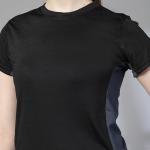 CHKOKKO Gym Tshirt for Women Workout Dry Fit t Shirt Sports Tshirt Lightweight Round Neck Breathable Half Sleeve Activewear Mesh Running Yoga Tops for Woman