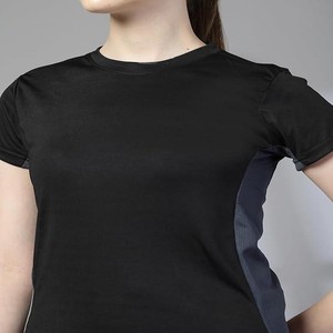 CHKOKKO Gym Tshirt for Women Workout Dry Fit t Shirt Sports Tshirt Lightweight Round Neck Breathable Half Sleeve Activewear Mesh Running Yoga Tops for Woman