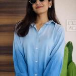 Women's Korean Style 3/4 Sleeve Oversized Button Down|| Workwear Top Shirt for Office & Casual Wear Women Shirt || Shirt for Woman || Top for Women (L-98-101)