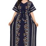 ure Cotton Kaftan Nighty for Women | Kaftan Maxi for Women | Kaftan Night Gowns for Women | Cotton Nighty for Women Stylish |
