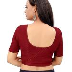 Bhochi Round Neck Cotton Spendex|Stretchable Blouse for Women|