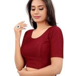 Bhochi Round Neck Cotton Spendex|Stretchable Blouse for Women|