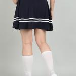 Women's Korean Style Striped Flared Skort Skirts | Trendy High Waist Skater Mini Skirt with Inner Shorts| Y2K Aesthetic Casual