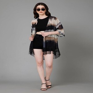 Shrug for Women | Lightweight Georgette Kimono| Versatile Casual Shrug for Layering and Summer Fashion
