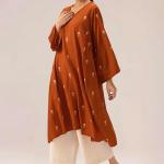 DESIGNER Viscose Printed A-Line Kurta with Palazzo for Women | Viscose Green | Long Sleeve | V-Neck | Ethnic Wear Casual