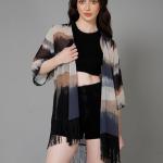 Shrug for Women | Lightweight Georgette Kimono| Versatile Casual Shrug for Layering and Summer Fashion