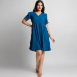 Women's Polyester Solid Mini/Short Dress