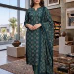 Women Printed Cotton Kurta Pant Set with Dupatta | Straight Kurta Set for Women | Ethnic Wear Suit Set |