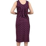 Women's Comfortable Printed Hosiery Short Sleeveless Night Dress/Nighties/Maxi/Sleepwear/Night Wear Dress