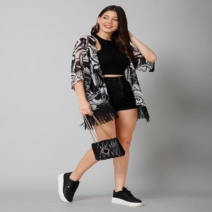 Print Shrug for Women | Lightweight Georgette Kimono| Versatile Casual Shrug for Layering and Summer Fashion