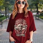 AUSK Oversized T-Shirt for Womens || Graphic Front Printed Loose fit Womens Tshirt