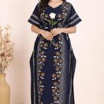 ure Cotton Kaftan Nighty for Women | Kaftan Maxi for Women | Kaftan Night Gowns for Women | Cotton Nighty for Women Stylish |