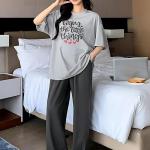 KSHS Printed Round Neck Short Sleeve Nightsuit Set | Pajama Set | Casual Night Dress for Women