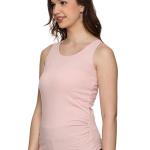 Sillyboom Women’s Sleeveless Tank Top – Soft Cotton Blend Slim Fit Round Neck Camisole, Gym, Yoga & Layering