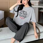 KSHS Printed Round Neck Short Sleeve Nightsuit Set | Pajama Set | Casual Night Dress for Women