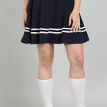Women's Korean Style Striped Flared Skort Skirts | Trendy High Waist Skater Mini Skirt with Inner Shorts| Y2K Aesthetic Casual