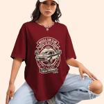 AUSK Oversized T-Shirt for Womens || Graphic Front Printed Loose fit Womens Tshirt
