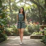Women’s Rayon Floral Printed Relaxed Fit Jumpsuit | Soft Breathable Fabric | Adjustable Waist Tie-Up | Casual Summer Wear | Short Sleeve One-Piece