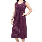 Women's Comfortable Printed Hosiery Short Sleeveless Night Dress/Nighties/Maxi/Sleepwear/Night Wear Dress