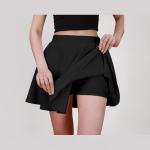 Women's Classic Stretchy All Time Trendy Skater Knee Length Skirts with Attached Inner Shorts
