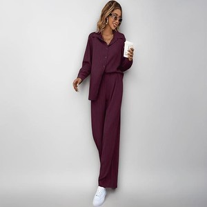 Fashion Co-ord Set for Women Stylish – Trendy Korean Summer Travel Outfit | Lightweight Two Piece Dress for Beach & Holiday Look | Casual Style Textured Dress for Woman