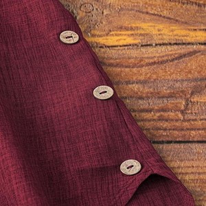 Women's Linen Blend Solid Regular Fit Tunic Top | Kurti for Women