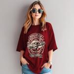 AUSK Oversized T-Shirt for Womens || Graphic Front Printed Loose fit Womens Tshirt