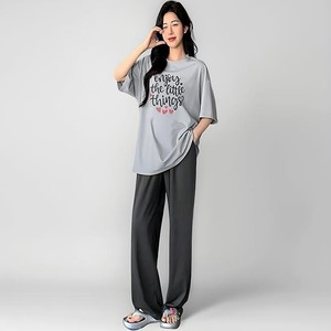 KSHS Printed Round Neck Short Sleeve Nightsuit Set | Pajama Set | Casual Night Dress for Women