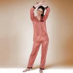 Women's Satin Solid Pajama Set Pack of 1