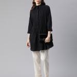 Solid Straight Fit Trousers