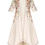 Buy Aastha Jain Embroidered Jacket Set For Women Available online at Scrollnshops L / White